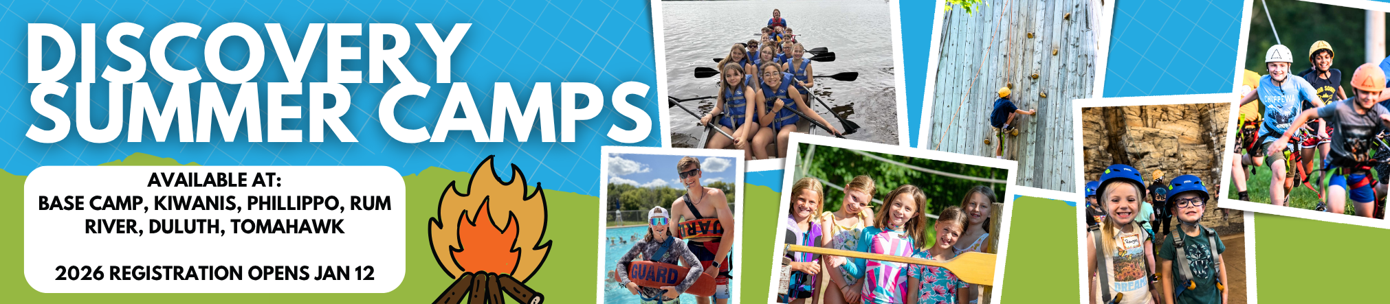 Reservations for Discovery Summer Camps open January 12 of 2026. For more information, head to camp.northernstar.org/discovery